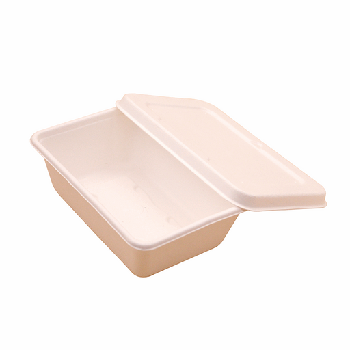 16oz Rectangular Molded Fiber Container (800pcs) - This Element Inc.