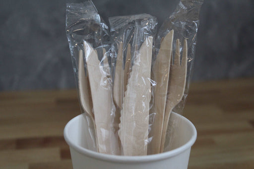 Wooden Cutlery Set - Fork & Knife - This Element Inc.